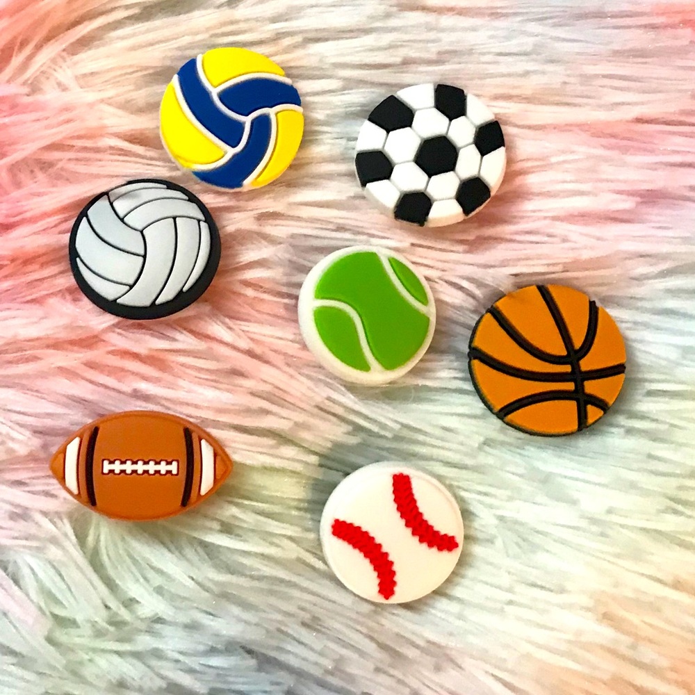 Shoe Charms Sports 7 pieces NWOT
